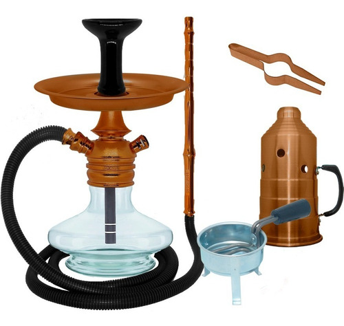 Narguile Black Hookah Mini Monster Completo Barato Fogareiro