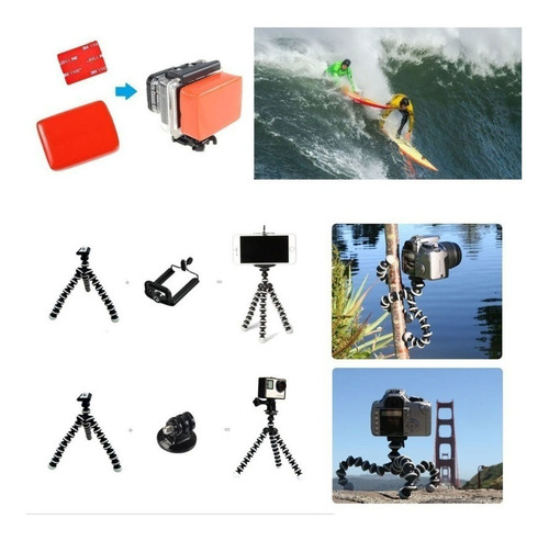 Kit De Acessórios 14in1 Para Gopro Hero5 Black Hero5 Sessio