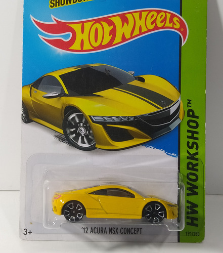 Hot Wheels 12 Acura Nsx Concept Ed-2015 Hw-8 Amarillo