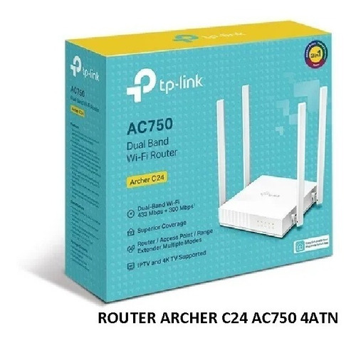 Router Archer C24 Ac750 4atn 