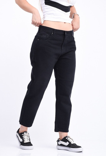 Jean Mujer Mom Black Localizado. Discontinuo