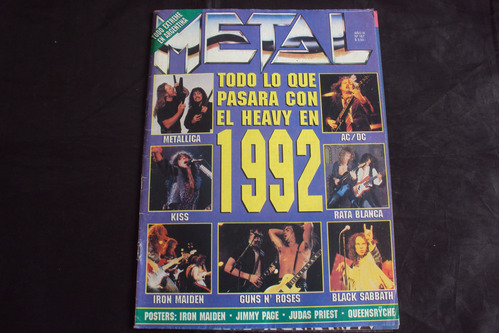 Revista Metal # 187 - Todo Sobre El Heavy 1992