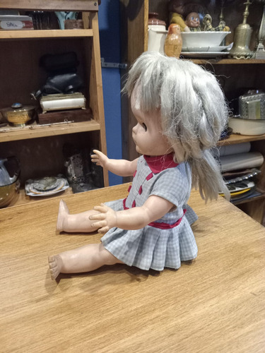 Antigua Muñeca De Goma Con Ojos Durmientes (coleccion) (Usado)