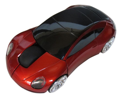 Mouse Óptico Inalámbrico Silencioso Mojo Porsche Car (rojo)