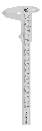 Calibre Vernier Marathon 0-15 Cm Plástico Ligero Y Duradero