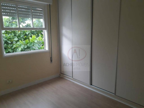 Apartamento Ótimo Estado Com 2 Dorm À Venda, 84 M² Por R$ 360.000 - Marapé - Santos/sp - Ap10493
