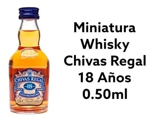 Miniatura Whisky Chivas Regal 18 Años 0.50ml