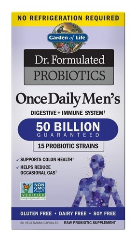 Garden Of Life Probiotics Once Daily Mens 50b 30 Caps