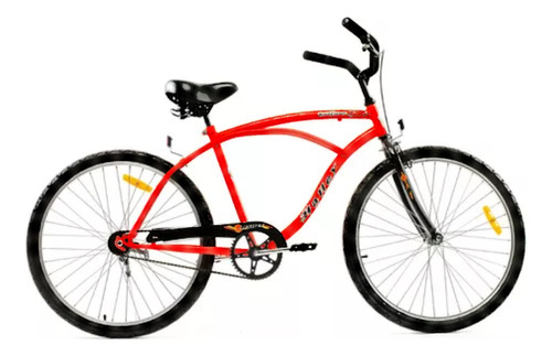 Bicicleta Playera Rodado 26 Halley (raleigh) 19350 Hombre Color Rojo Con Pie De Apoyo 