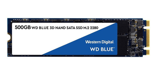 Imagen 1 de 3 de Disco sólido SSD interno Western Digital WDS500G2B0B 500GB azul