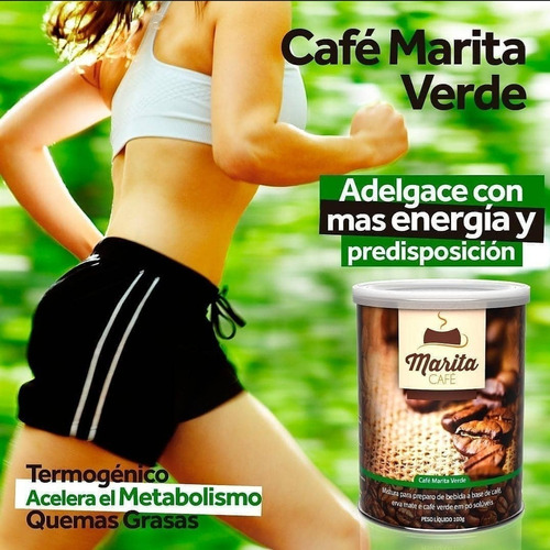 Café Verde Marita + Aros Adelgazantes Baje De Peso Ansiedad