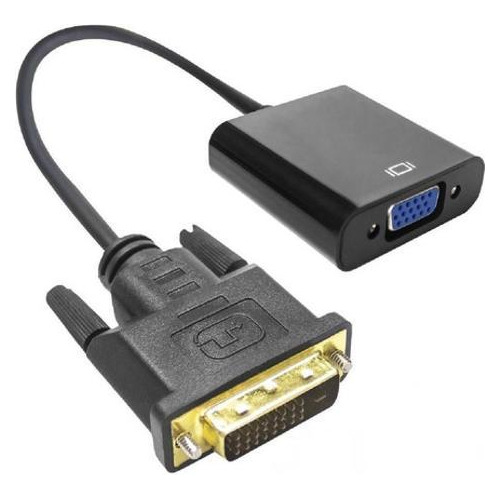 Adaptador Dvi-d Macho Para Vga Fêmea | Lotus | Preto