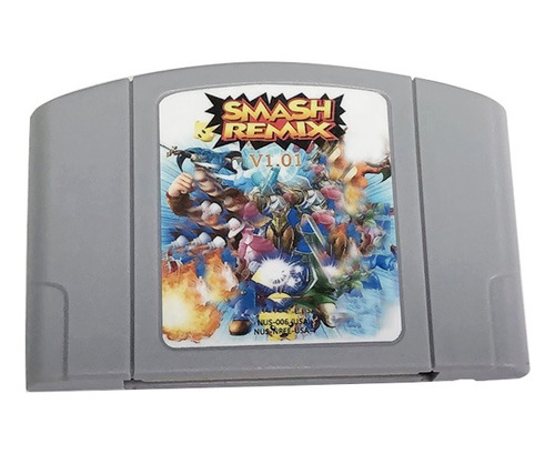 Super Smash Bros Remix V010 N64 Juego Fisico Multiplayer (Usado)