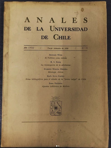 Anales De La Universidad De Chile. N.° 79