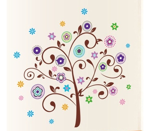 Vinilo Sticker Decorativo Cuarto Niño - Árbol Cuarto Niña