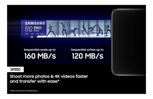 Imagen 6 de 6 de Tarjeta De Memoria Samsung Pro Plus 512mb Microsd +adaptador