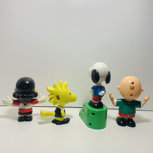 Snoopy Fútbol Mcdonalds 1995 Colección Completa - 4 Muñecos (Usado)