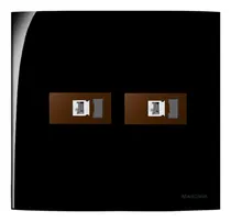 Comprar Conj. 2 Tomada P\u002F Rede Rj45 Cat5e Marrom Brilhante Margirius