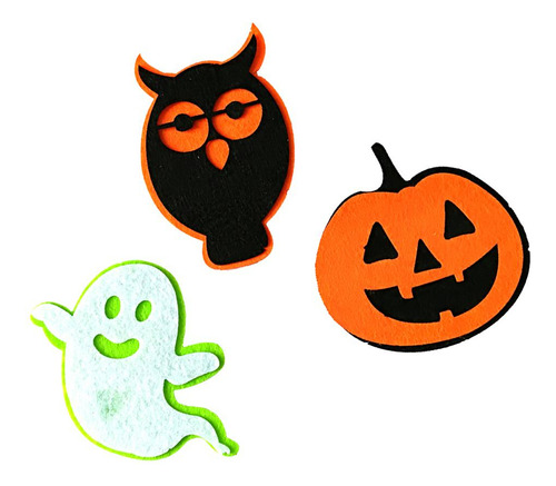3pcs / Set Tela De Halloween Fantasma Calabaza Letrero