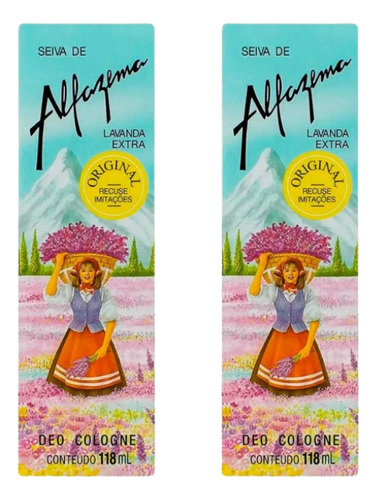 Colonia Seiva De Alfazema Lavanda 118ml - C/ 2un Volume Da Unidade 118 Ml