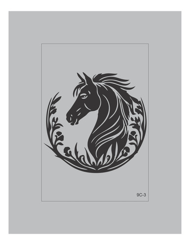 Calcos Con Relieve Para Autos, Lunetas Serie Caballos
