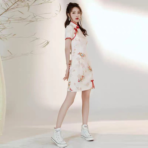 Vestido Qipao Laochuenzhang Sin Género Talle Xs