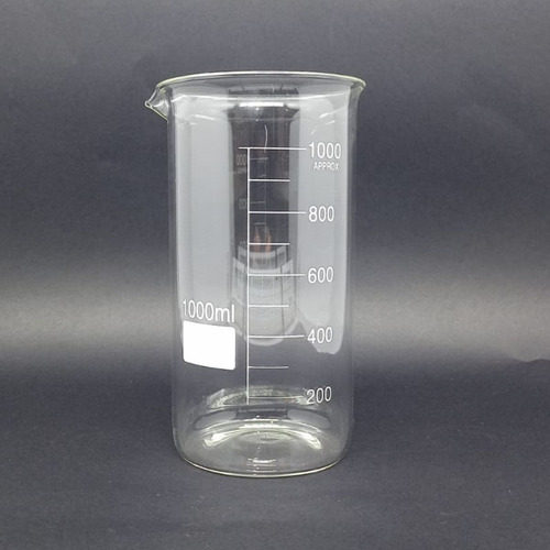 Copo Becker De Vidro Forma Alta Combo C/ 2 Peças 1.000ml