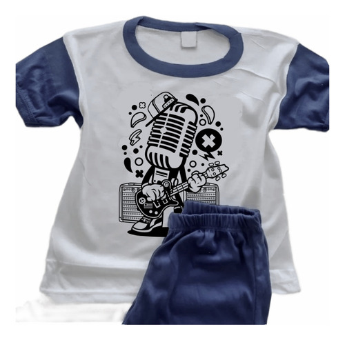 Pijamas Acordeón Infantil Estampado Personalizado - 0159
