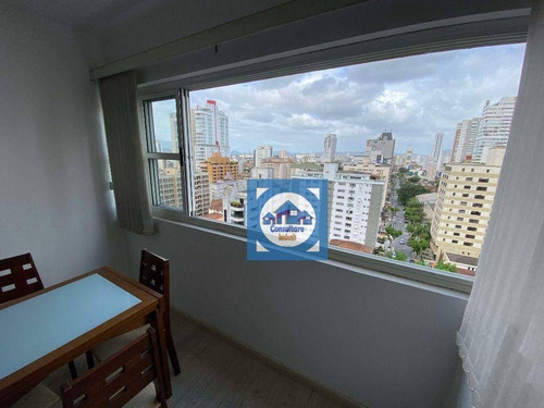 Imagem 9 de 30 de Flat Com 2 Dormitórios Para Alugar, 67 M² Por R$ 3.200,00/mês - Gonzaga - Santos/sp - Fl0073