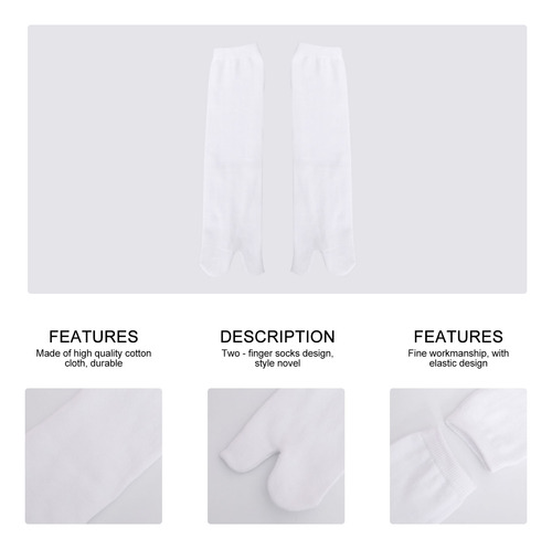 2 Pares De Cómodos Calcetines Tipo Kimono Transpirables Con