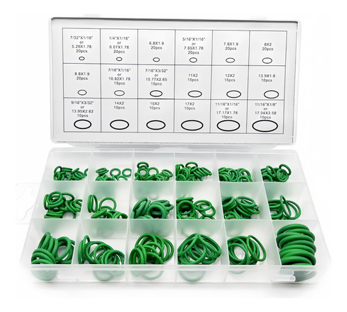 270 Piezas De Anillos Tóricos Universales Para Automóviles,