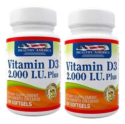 X2 Vitamina D3 X 2000 Iu X 100 Soft - Healthy America