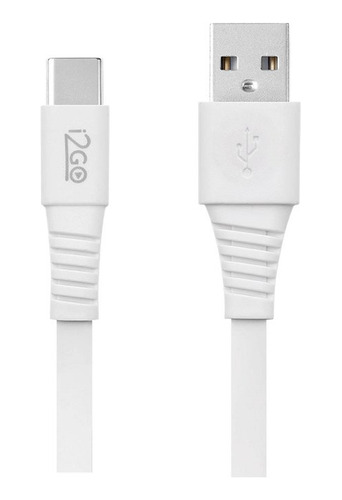 Cabo Tipo Usb-c, 1,2 Metros, Cor Branco, I2go Basic