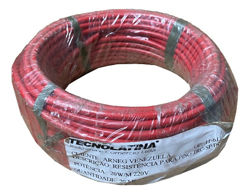 Cable Rojo Resistencia (20mts) 20w 220v - Tecnolatina