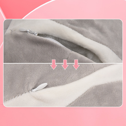 Nova Bonita Almohada De Felpa Larga Con Forma De Gato Con