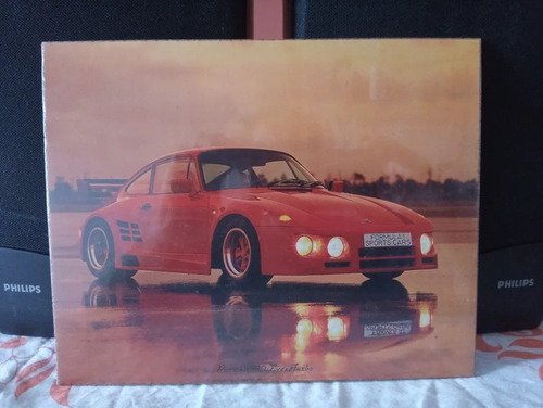 Cuadro Mural Retrato Automovil Porsche 930