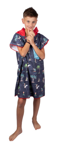 Poncho Origami Microfibra Estampado