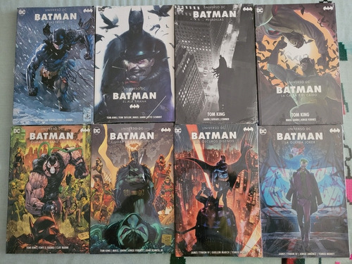 Set Lote Paquete De 8 Tpbs Batman Dc Rebirth Tom King 