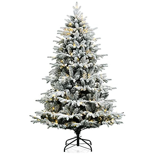 Happygrill Árbol De Navidad Preiluminado De 6 Pies Con 250 L