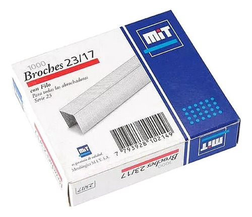 Broches Mit 23/17 Para Abrochadoras - Caja X5000u