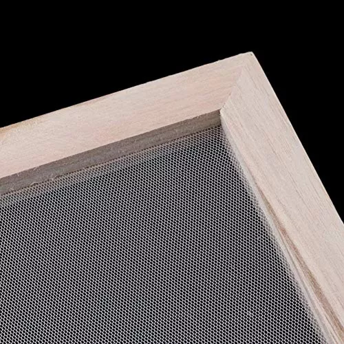 Eage Paper Making Screen Frame, A5 Size 7.5 x 9.8 inch Wooden Papermaking Mould Kit for DIY Paper Craft and Dried Flower Handcraft