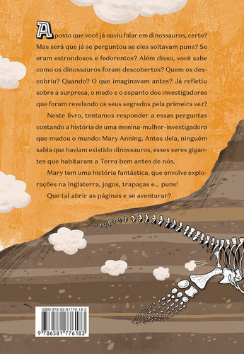 Mary Anning e o pum dos dinossauros, de Fux, Jacques. Editorial COMPANHIA DAS LETRINHAS, capa mole em português, 2022