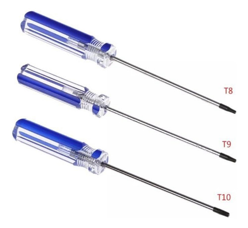 Destornillador Torx De Seguridad T8/t9/t10 A Prueba De Manip