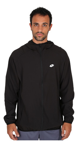 Campera Running Lotto Run Fast Hombre En Negro | Dexter