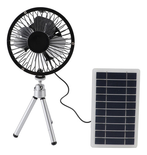 Mini Ventilador Recargable Con Energía Solar Fuerte Viento