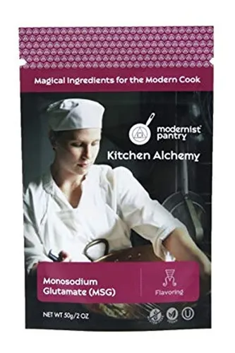 Glutamato Monosódico (msg). Sin Omg. Sin Gluten. Vegano.