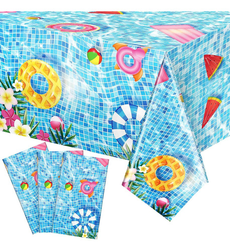 3 Manteles De Verano Fiestas Piscina Manteles Rectangul...