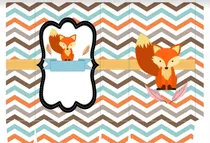 Comprar Kit Imprimible, 100% Editable Zorrito - Candy Bar