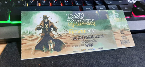 Iron Maiden - Tickets Souvenir Maiden Recitales En Argentina