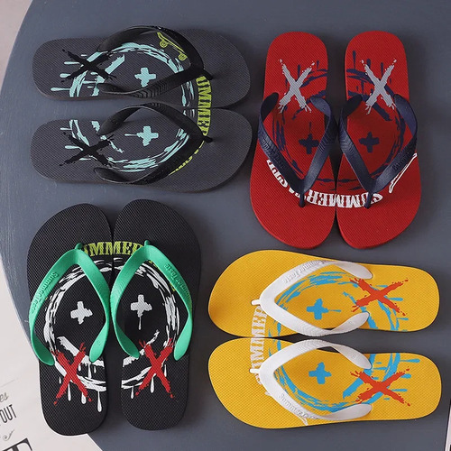 Chanclas Antideslizantes Para Hombre, Verano Y Playa